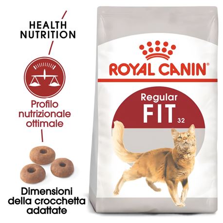 ROYAL CANIN Regular Fit 32 - Crocchette per gatti - 2x2kg 2