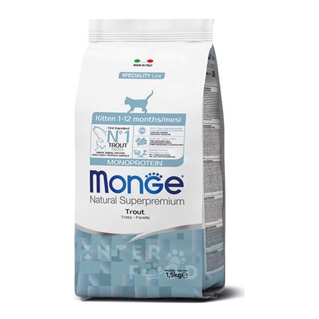 Monge Natural Superpremium Kitten - Trota - 400g