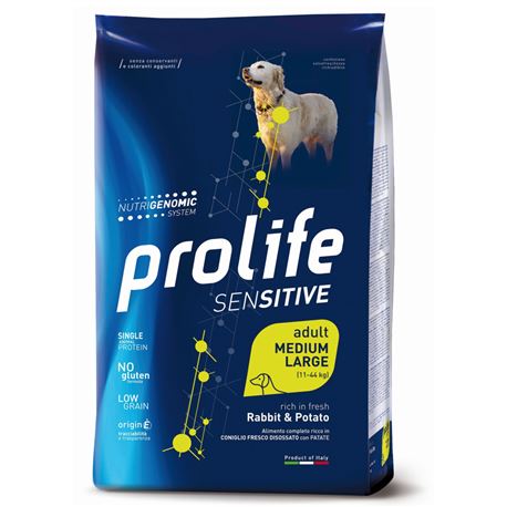 PROLIFE Sensitive Adult Rabbit & Potato - Medium/Large - 10kg 1