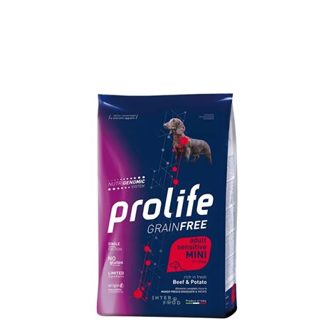 PROLIFE Grain Free Adult Sensitive Beef & Potato - Mini - 600g 1