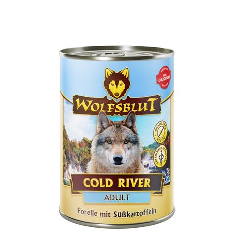 WOLFSBLUT Cold River - Forelle mit Skartoffeln - Adult - 6 x 395g