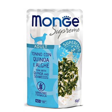 Monge Supreme - Tonno con Quinoa e Alghe - Adult - 24 x 80g 1