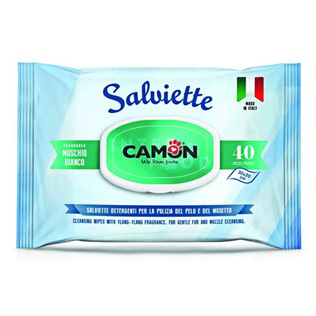 Salviette detergenti per cani alla fragranza Muschio bianco 1