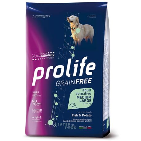 PROLIFE Grain Free Adult Sensitive Fish & Potato - Medium/Large - 10kg 1