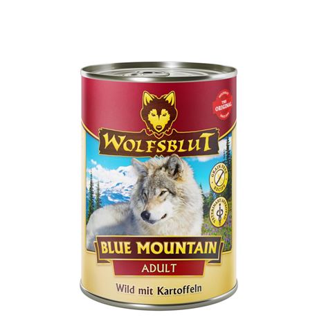 WOLFSBLUT Blue Mountain - Wild mit Skartoffeln - Adult - 6 x 395g 1