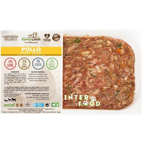 Naturcanin Barf menu classico Pollo - 500g