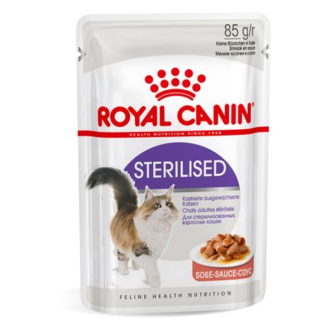 ROYAL CANIN Sterilised Gravy - Cibo umido per gatti - 12 x 85g