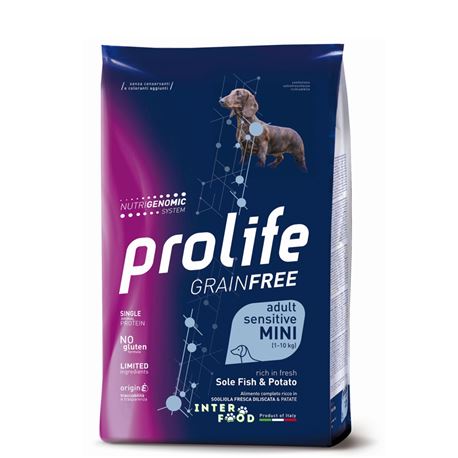 PROLIFE Grain Free Adult Sensitive Sole Fish & Potato - Mini - 7Kg