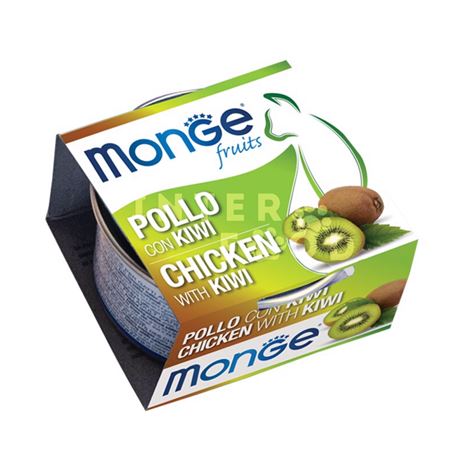 Monge Fruits - Sfilaccetti di pollo con kiwi - 80g