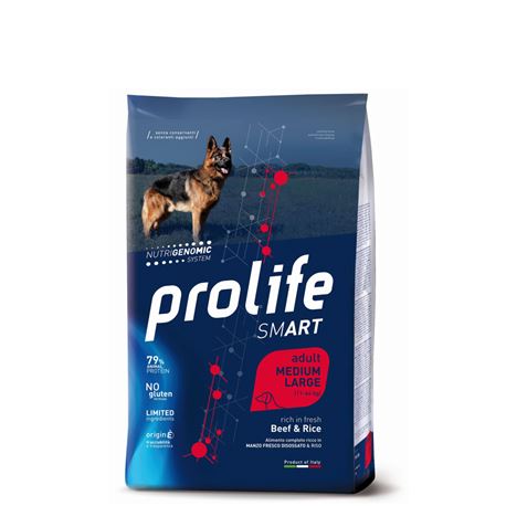 PROLIFE Smart Adult Beef & Rice - Medium/Large - 2.5kg 1