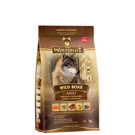 WOLFSBLUT Wild Boar - Wildschwein und Kartoffel - Adult - 2kg