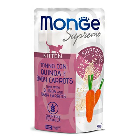 Monge Supreme - Tonno con Quinoa e Baby Carrots - Kitten - 80g 1