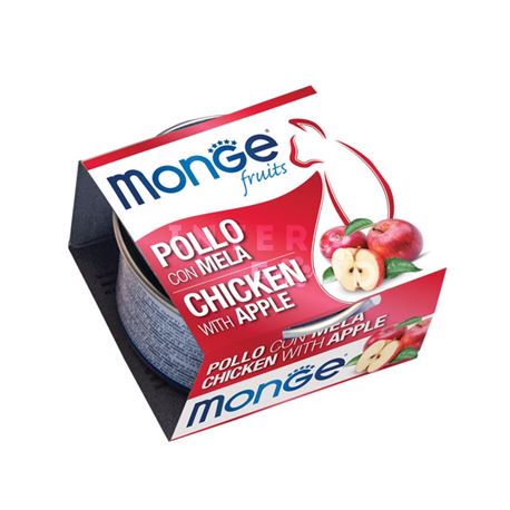 Monge Fruits - Sfilaccetti di pollo con mela - 80g 1