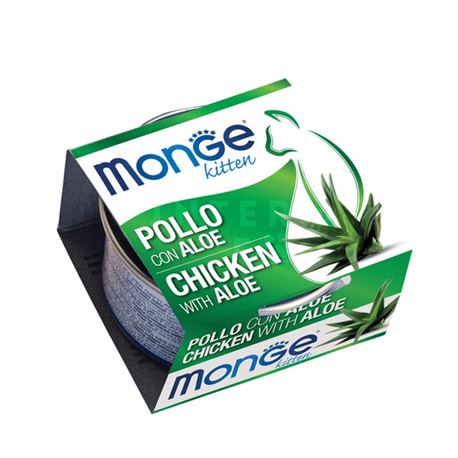 Monge Fruits - Sfilaccetti di pollo con aloe- Kitten - 80g