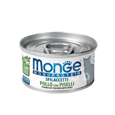 Monge Monoprotein - Sfilaccetti di Pollo con Piselli - 24 x 80g 1