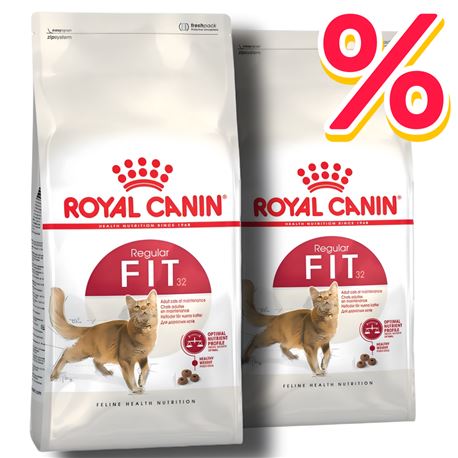 ROYAL CANIN Regular Fit 32 - Crocchette per gatti - 2x2kg