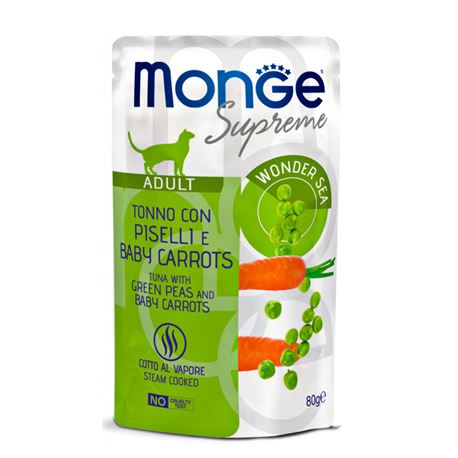 Monge Supreme - Tonno con Piselli e Baby Carrots - Adult - 80g