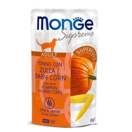 Monge Supreme - Tonno con Zucca e Baby Corn - Adult - 80g