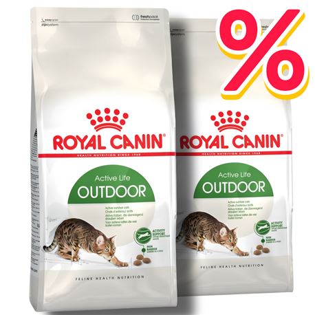 ROYAL CANIN Cat Outdoor - Cibo per gatti - 2x2kg