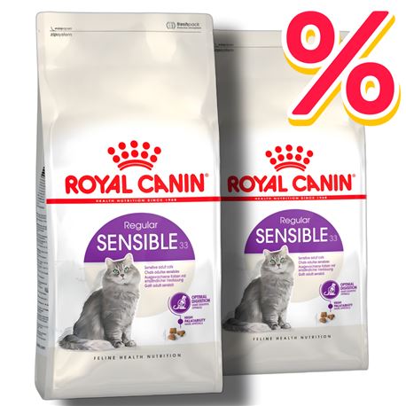 ROYAL CANIN Cat Sensible 33 - Alimento per gatti - 2x2kg